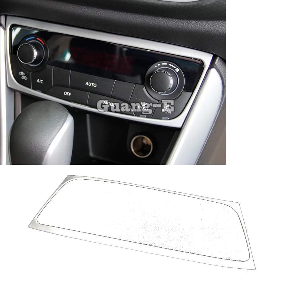 Per Suzuki S-Cross Sx4 2014 2015 2016 Car Abs Silver Console Temperatura Aria Condizionata Interruttore Volume Trim Frame Lampada Pannello 1 Pz