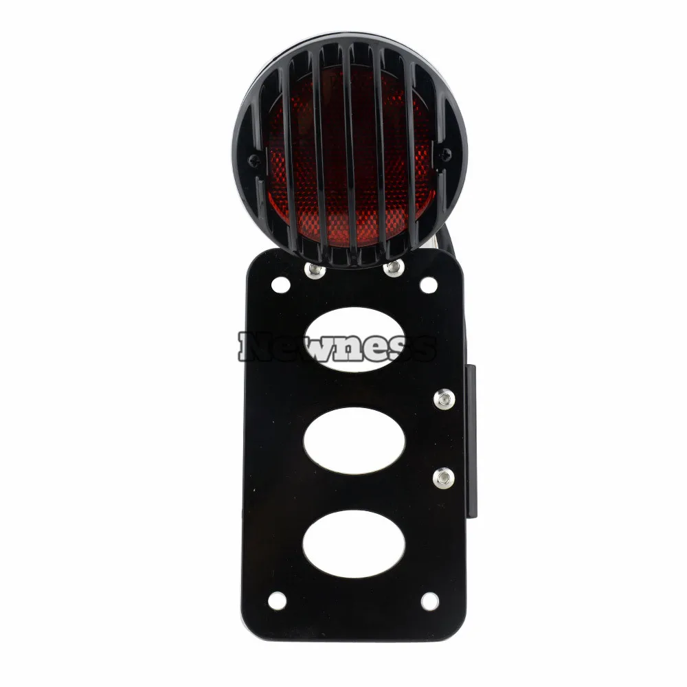 Motorbike Accessories Motorcycle Side Mount Tail Light License Number Plate Bracket Brake Lamp Rear Stop Light Universal