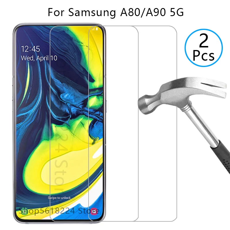 Чехол для samsung a80 a90 задняя крышка из закаленного стекла galaxy a 80 90 80a 90a защитная