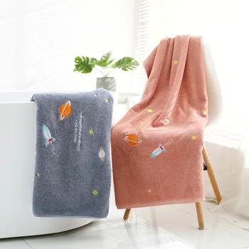 

Lovely design thick cotton bath towel for kids children baby strong water absorption household gift terry cotton bath towel