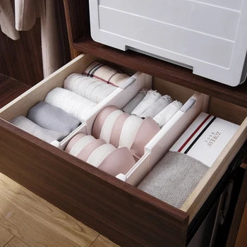 

Retractable Adjustable Stretch Drawer Divider Organizer Storage Plastic Cabinet Drawer Separator Divider Household Storage
