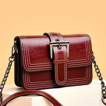

Women's Bag 2020 New Style Square Sling Bag Women's Leather Bags Crossbody Bag