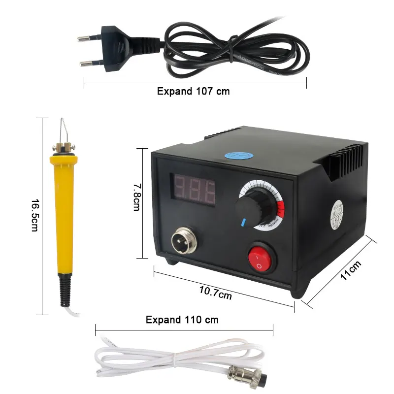 110 V/220 V Регулируемый Температура дровяная печь пирография ручка машина для сжигания Тыква ремесла Набор инструментов с сварочной проволоки