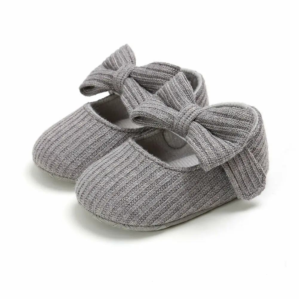 Pudcoco/Обувь для маленьких девочек; обувь для принцессы для новорожденных девочек; повседневная обувь с бантом и мягкой подошвой для малышей; обувь для новорожденных девочек; 0-18 месяцев