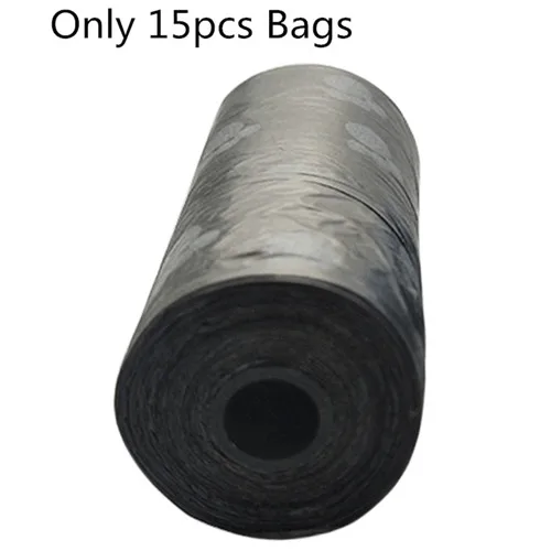 1Roll Bag Переносной Контейнер-капсула дизайн мешки для мусора в случае корм для питомцев, собаки держатель для мусора раздатчик по очистке Сумка-переноска с 15 шт. мусорные мешки - Цвет: 1Roll Bag