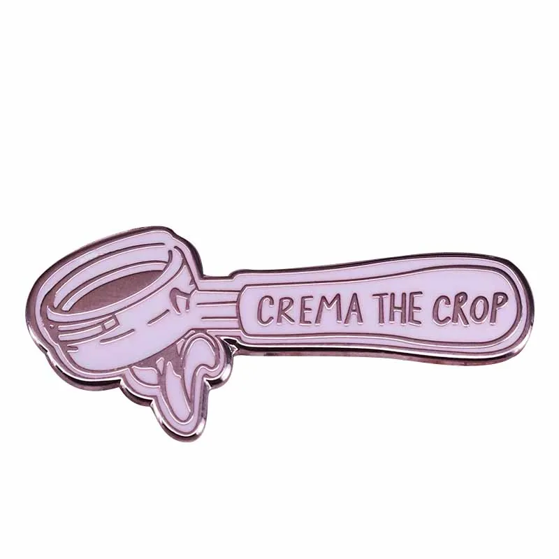 Брошь портмоне для бариста эмалированная брошь crema the crop значок влюбленных кофе