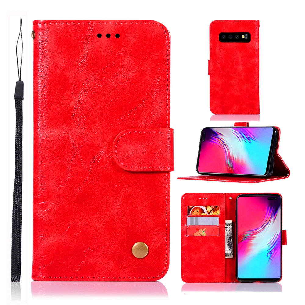 Модный чехол-бумажник чехол для телефона для samsung Galaxy S10 5G S10E S10 Lite S10 S9 S8 плюс S7 S6 край S5 чехол из искусственной кожи с откидной крышкой чехол