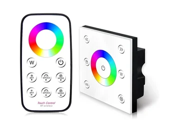 

P4 12v 24v 4ch colorful circle led rgbw crystal glass touch panel stair lighting controller