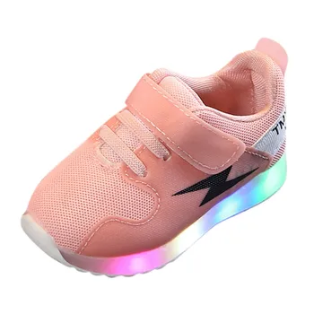 

Children Kid Baby Girls Boys Mesh Patchwork Led Luminous Sport Run Sneaker Shoes Детская повседневная обувь #Y1