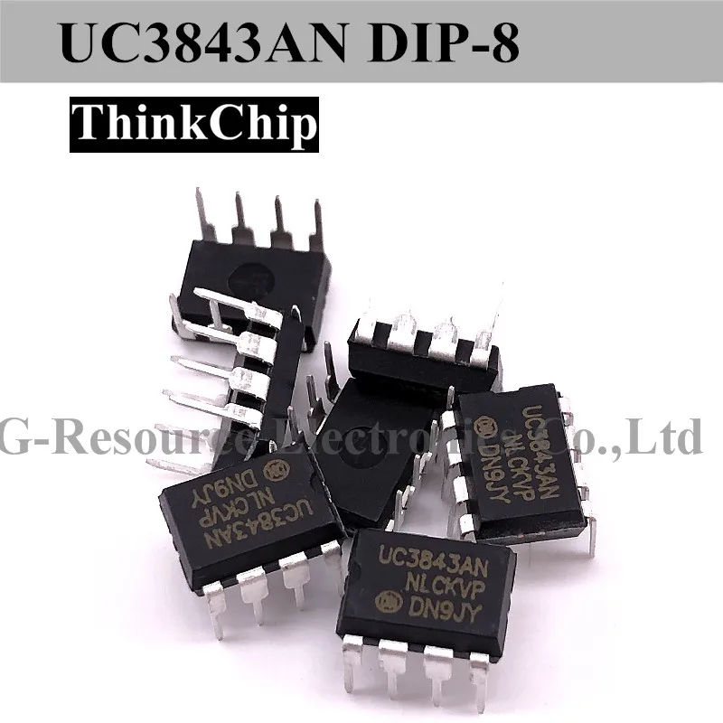 (10 шт.) UC3843AN DIP-8 UC3843 DIP8 UC3843N UC3483A UC3843B высокая производительность | Электроника