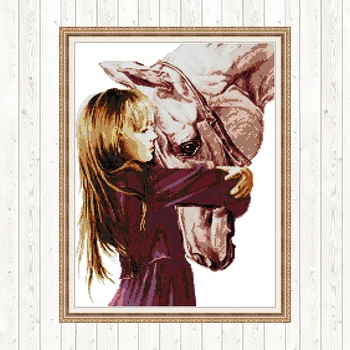 

Say Goodbye Patterns Counted Cross Stitch Kits for Embroidery Kit DIY Handmade Needlework Counted Printed on Canvan Home Decor