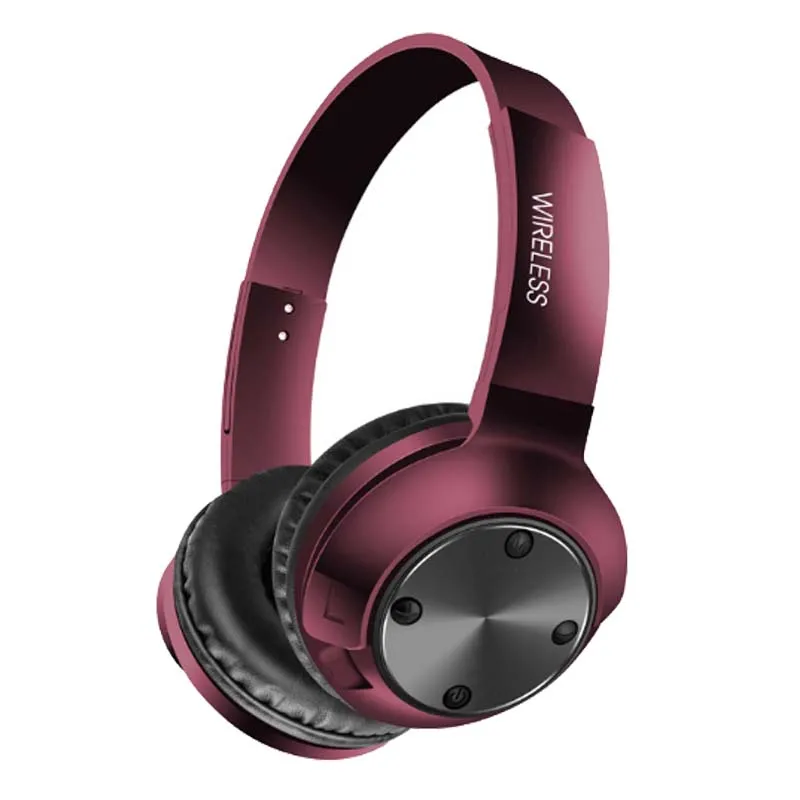 Красный Оригинальные bluetooth-наушники K14, беспроводные наушники, складные Bluetooth 5,0, стереогарнитура с микрофоном, поддержка tf-карты - Цвет: Красный