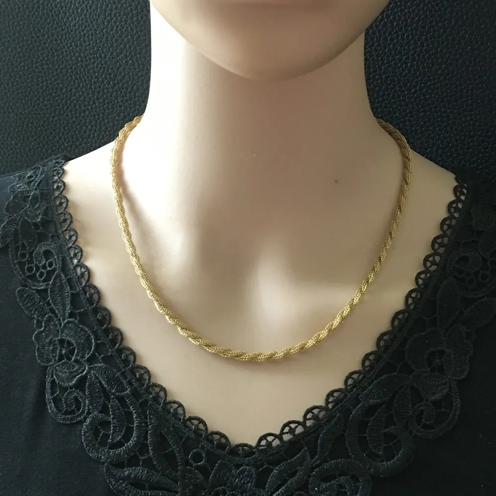 Оптовая продажа ювелирные изделия из нержавеющей стали модное ожерелье с