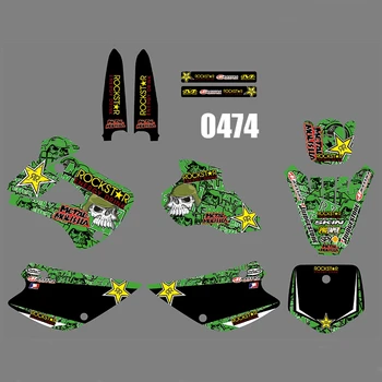 

For Kawasaki KX85 KX100 1998 1999 2000 KX 85 100 Graphics Decals Stickers Custom Number Name 3M Full Motorcycle Backgrounds