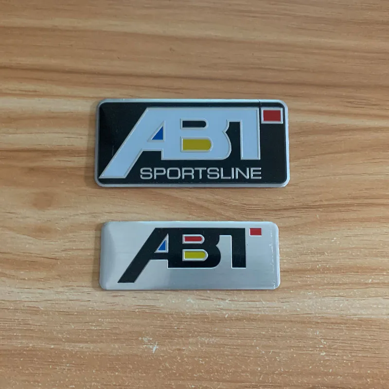 

Aluminum Stickers for ABT Modification emblem Car sticker for Volkswagen VW Audi accessorie