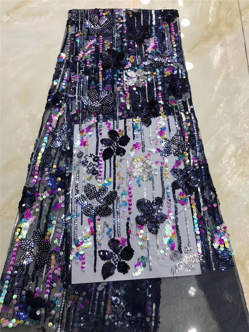 

New arrival wedding lace fabric 5H-53006 embroidered tulle mesh lace fabric for nice dress