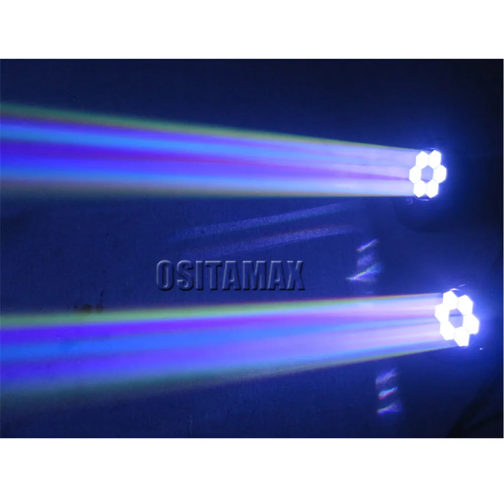 4 шт. DMX512 светодиодный мини-сценический светильник с подвижной головкой пчелиный глаз 6X15 Вт RGBW 4в1 вращающийся объектив светодиодный светильник для дискотеки для рождественской вечеринки s