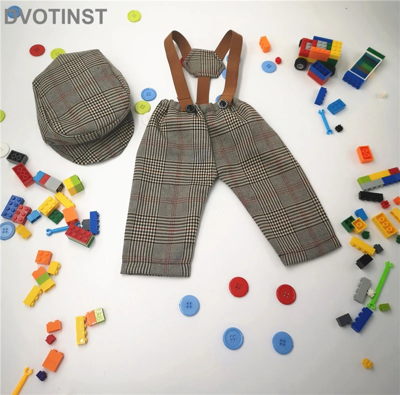Dvotinst/реквизит для фотосессии новорожденных; джентльменские подтяжки для маленьких мальчиков; комплект со штанами; капот для фотосессии в студии