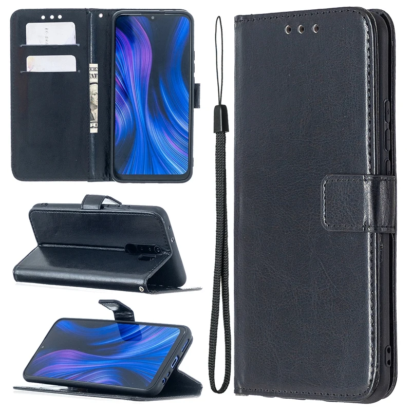 Роскошный флип-чехол из искусственной кожи для Xiaomi Mi 9 9T SE 10T A1 A2 A3 Redmi 9A 9AT 9C Note 9S 10 Lite
