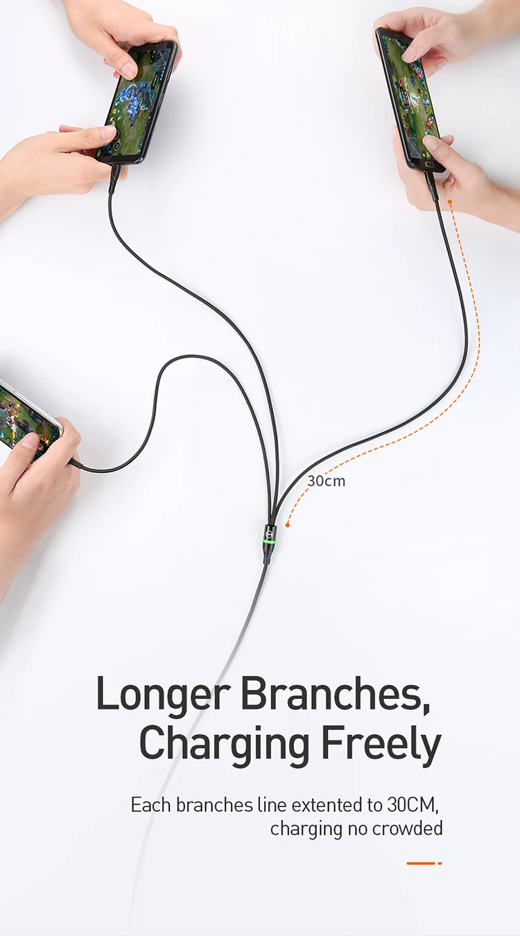 3 в 1 мульти usb кабель зарядное устройство для iPhone samsung huawei xiaomi Быстрая зарядка данных кабель системы освещения micro usb type c кабель 3A