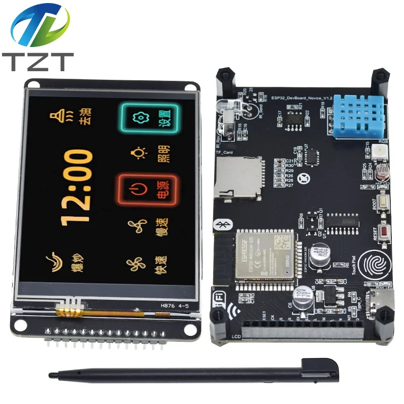 ESP32DevelopmentBoardWithCH34032Inch240x320MultiTouchLCD