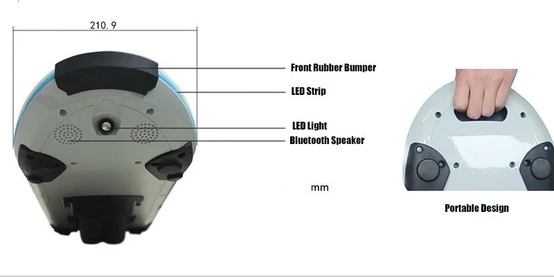 one wheel hoverboard electric skateboard self balancing scooter smart balance wheel 6.5 inch  (33)