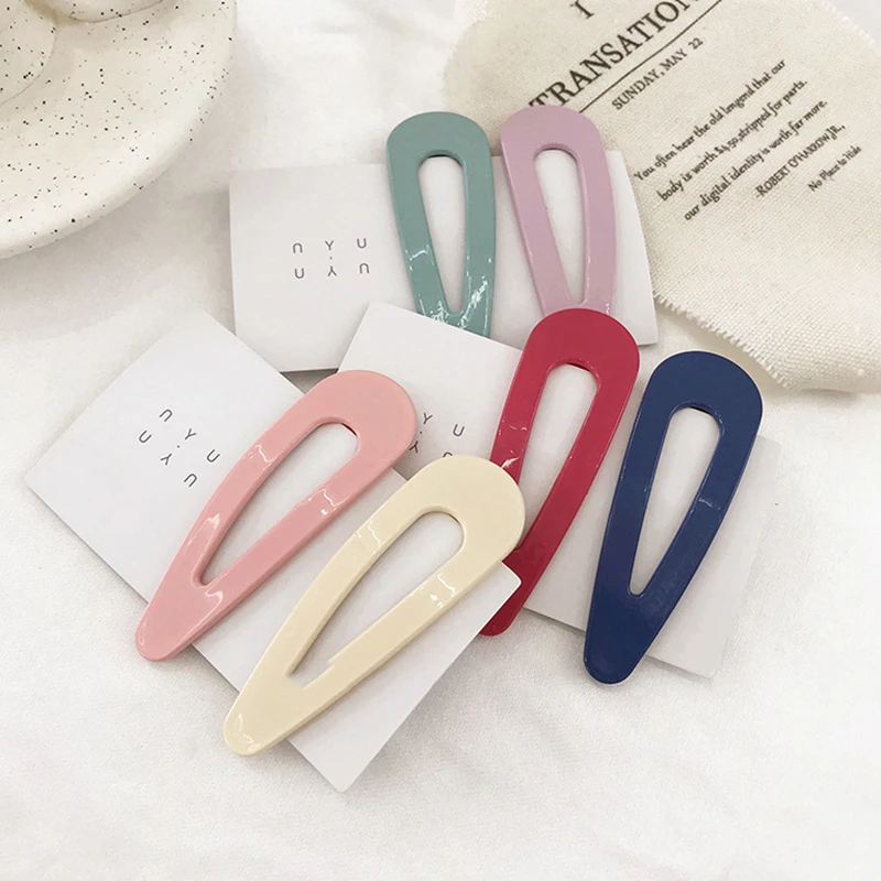 Cute Glitter Hairpins Snap Hair Clip for Girls Unique INS Style Sweet Women's Gift BB Hair Clip Candy Color Hair Accessories