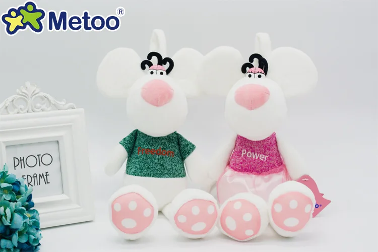 39 см мышь Metoo Кукла Мягкие игрушки Плюшевые животные детские игрушки для девочек Дети Мальчики Kawaii детские плюшевые игрушки Мультяшные мягкие игрушки
