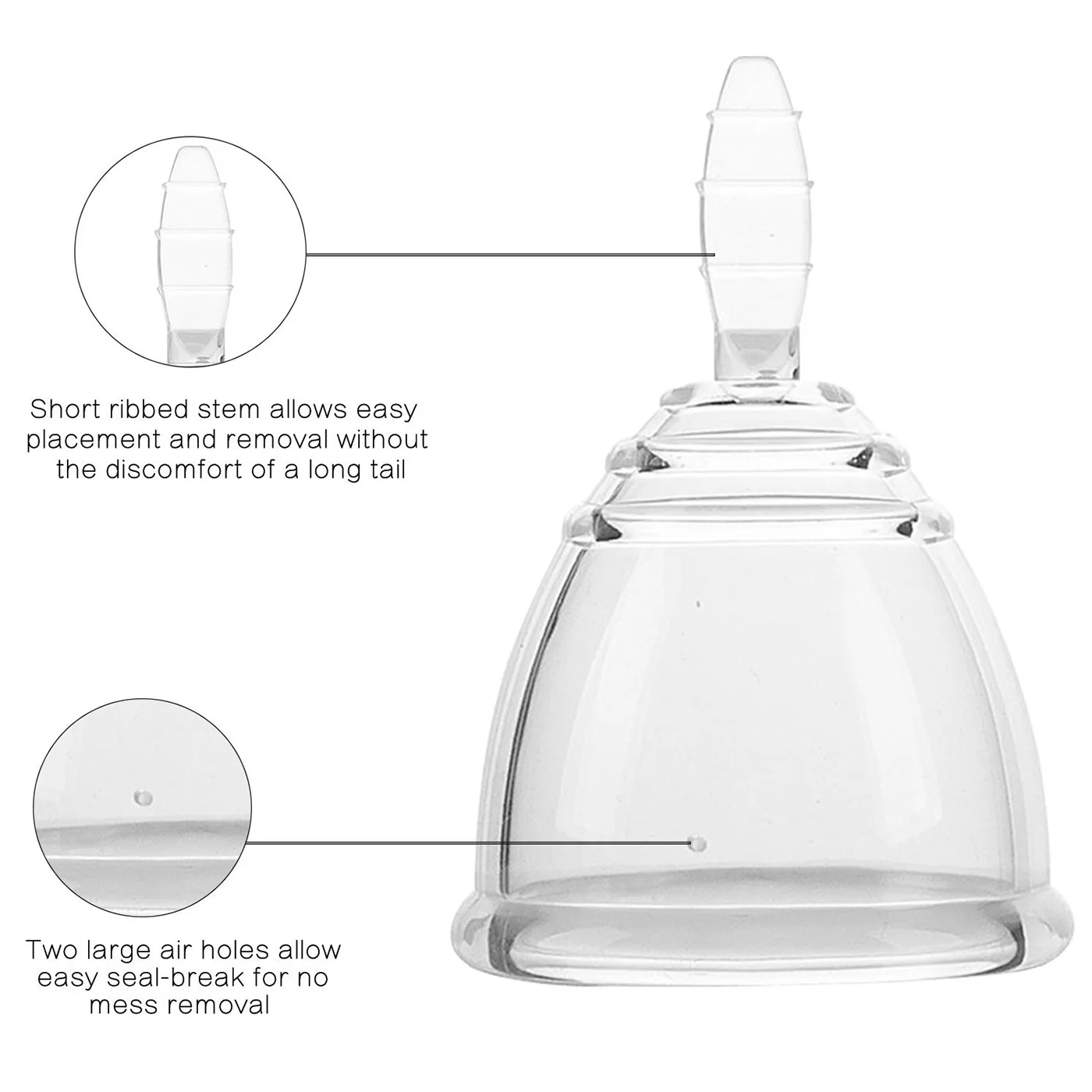 Menstrual Cup Medical Silicone Menstrual Cup Feminine Hygiene Period Woman Lady Copa Coletor