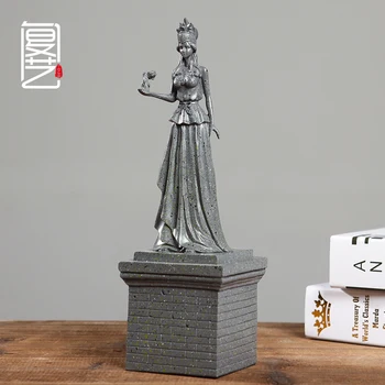 

Nordic Style Creative Cement Small Ornaments Home Living Room Desktop Soft Modern Athena Statue Resin Ornament