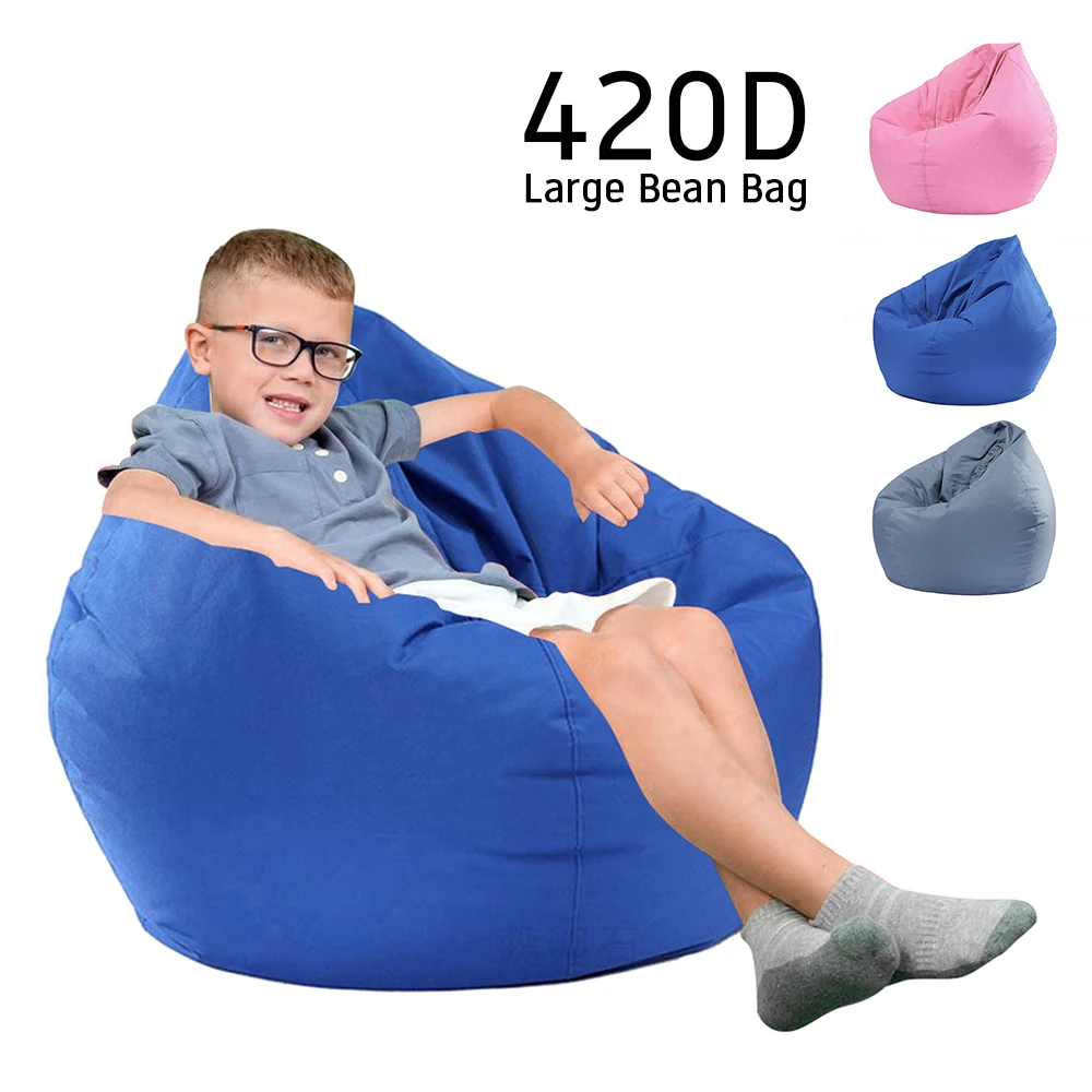 

Lazy Sofas Cover Chairs Without Filler Linen Cloth Lounger Seat Bean Bag Pouf Puff Couch Tatami Living Room Room Chair Cover