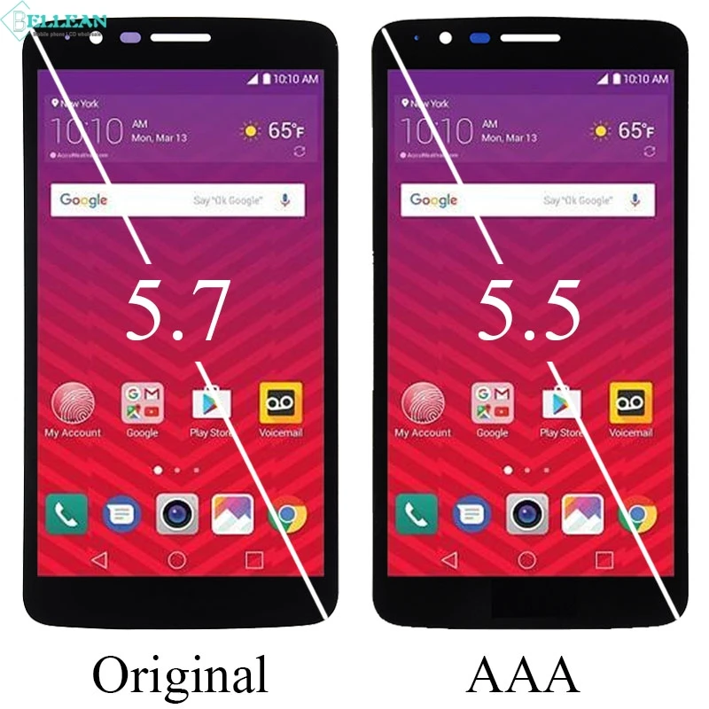 Catteny 1 шт. для LG LS777 lcd с кодирующий преобразователь сенсорного экрана в сборе стилус 3 дисплей M400 K10 Pro lcd с рамкой