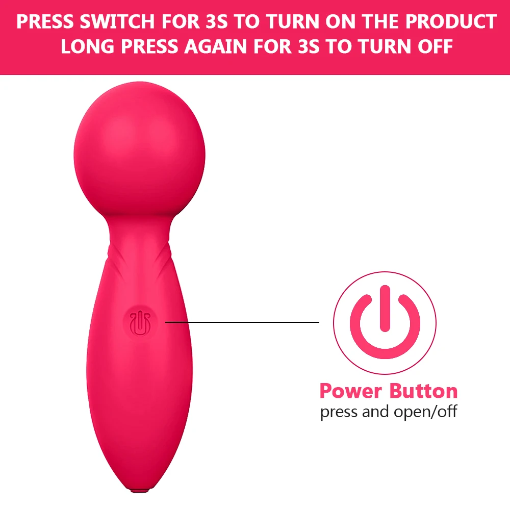 10 Speed Mini Powerful Dildo AV Vibrator for Women Clitoris Stimulator Magic Wand G-spot Massager S_voghion.com