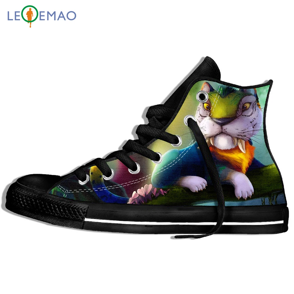 

Custom Image Printing Sneakers Movie The Croods Cosplay Costume Moana Maui Cosplay Costume Canvas Breathable Walking Flat