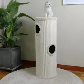 

9998 Sisal Barrel, Sisal Cat Climbing Frame, Multi-storey Cylindrical Tree House, Cat Scratch Board, Cat Grinding Claw, Cat Paw