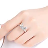 Beiver mariposa brillante anillo de cristal de zirconio para las mujeres princesa anillos de lujo de moda de joyería de regalo de fiesta de cumpleaños tamaño 6-9 ► Foto 2/6
