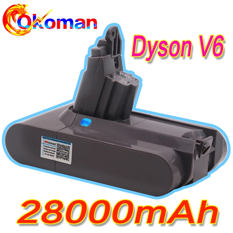 Литий-ионный аккумулятор для пылесосов Dyson V6 28000 мАч 21 6 в батарея DC58 DC59 DC61 DC62 DC74 SV09
