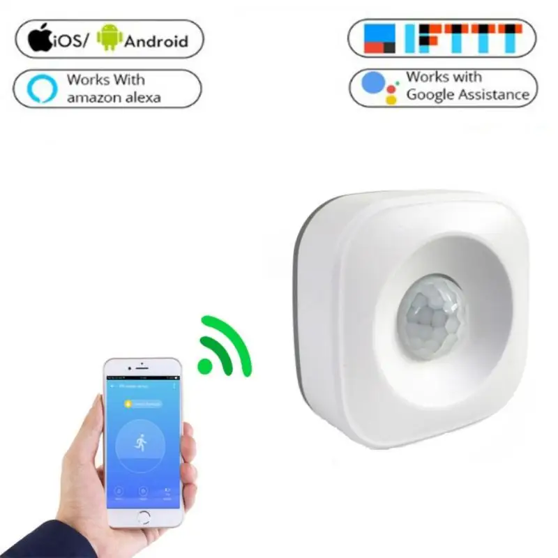

Mini WIFI Closet PIR Sensor Detector Smart Switch Infrared Detector Light Switch Module Compatible For Alexa