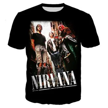 

Nirvana 3D print summer men's T-shirt Hip hop Rock T-shirt camiseta hombre men's casual breathable Harajuku men's T-shirt