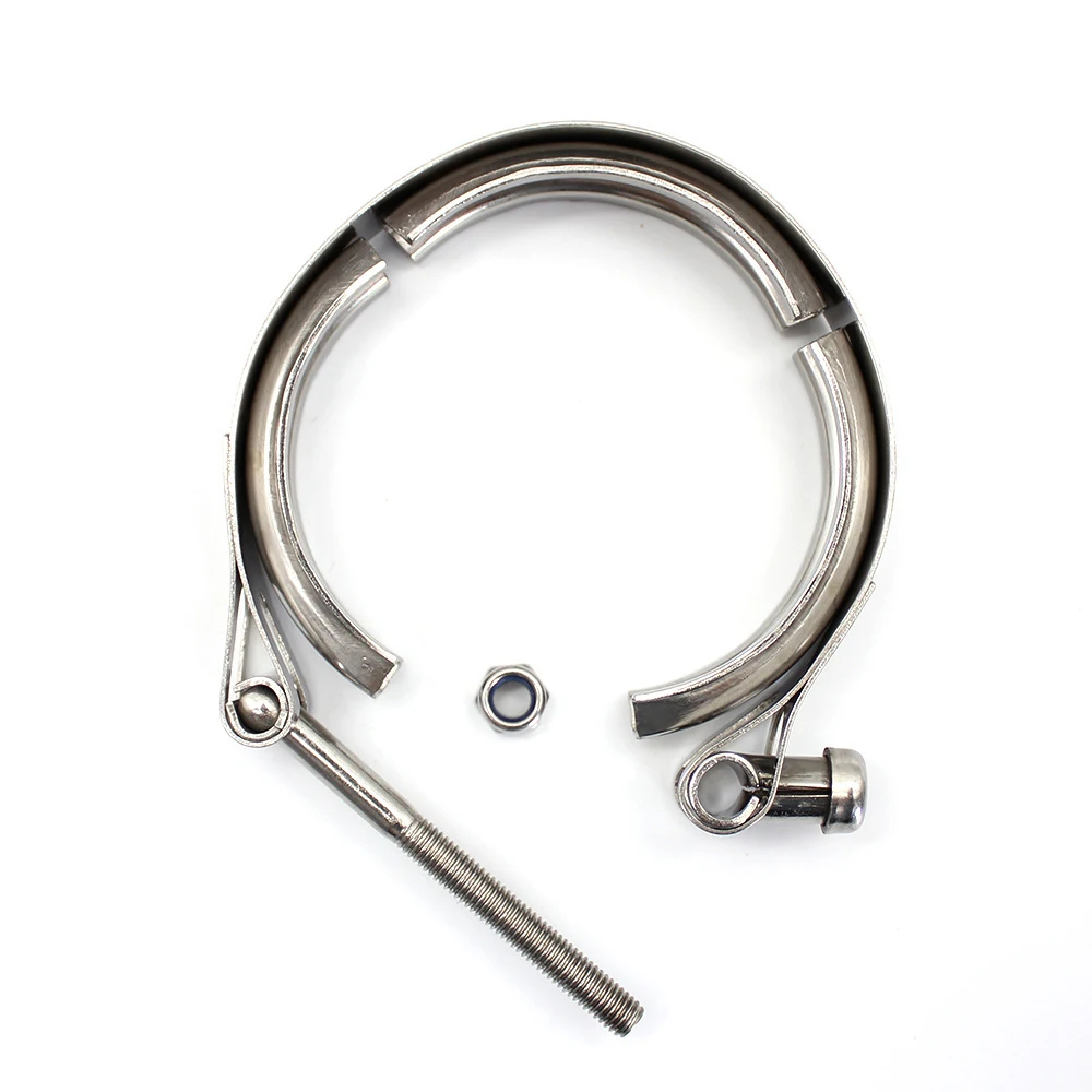 

304 Stainless Steel Flange and Clamp Pipe Kit Silver Replacement Parts