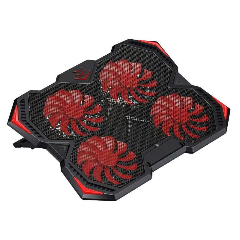 

Laptop Cooler Cooling Pad with Silence 4pcs LED Fans USB 3.0 Adjustable Notebook Holder for 10-17 Inches Laptop