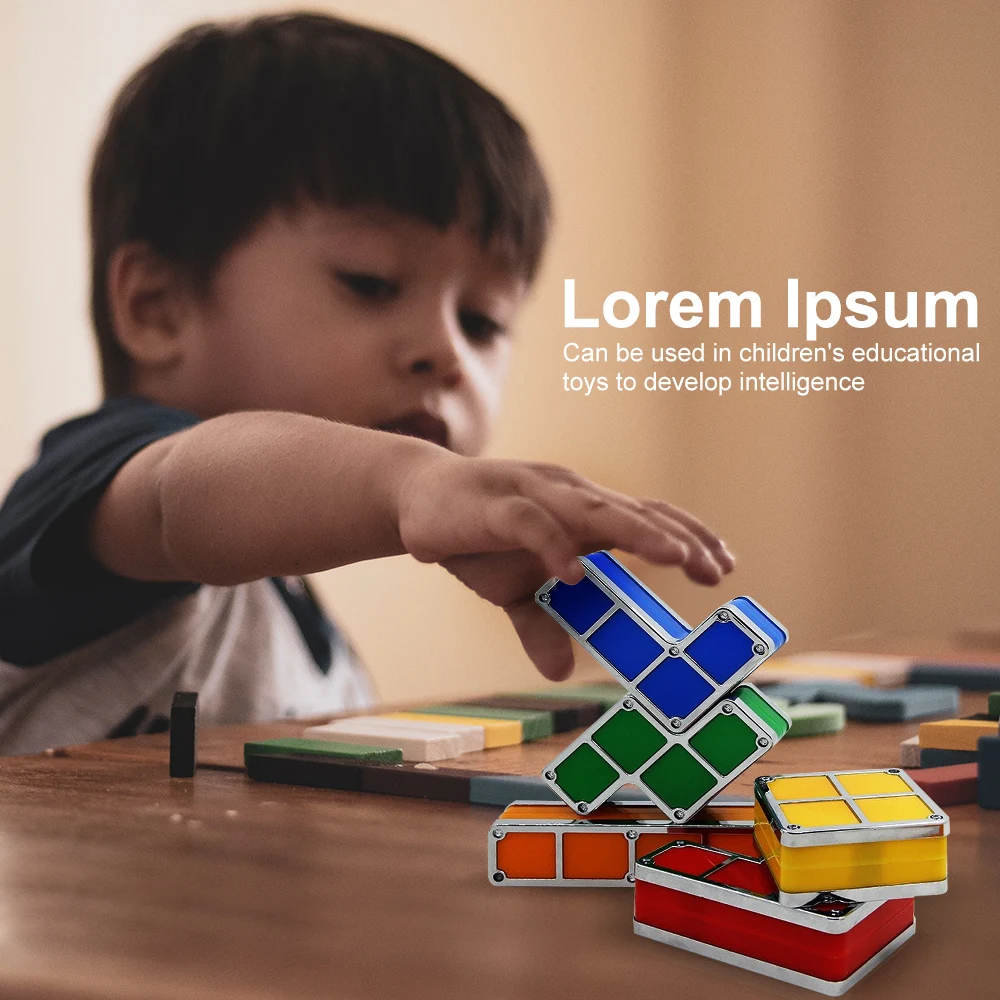 ChicSoleil DIY светодиодный головоломка стекируемые красочные светильник игрушки ночной Светильник для Спальня