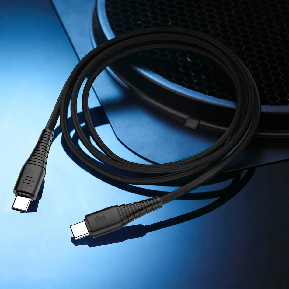 Кабель Rock type C To type C быстрое зарядное устройство PD QC 3,0 Быстрая зарядка USB C type-C кабель для Xiaomi samsung huawei адаптер провод шнур