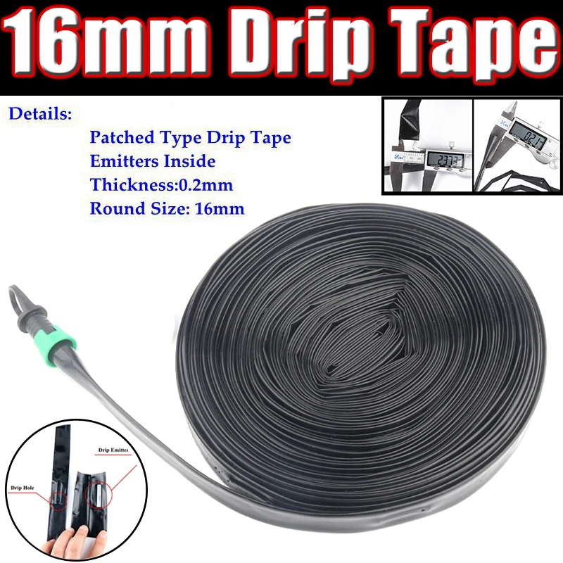 in ground sprinkler system kit 10~50m 3/4'' Φ20mm Micro Irrigation Spray Tape 0~5Holes Agricultural Irrigation Soft Hose Greenhouse Under Membrane Film Tube drip irrigation kits for small farms