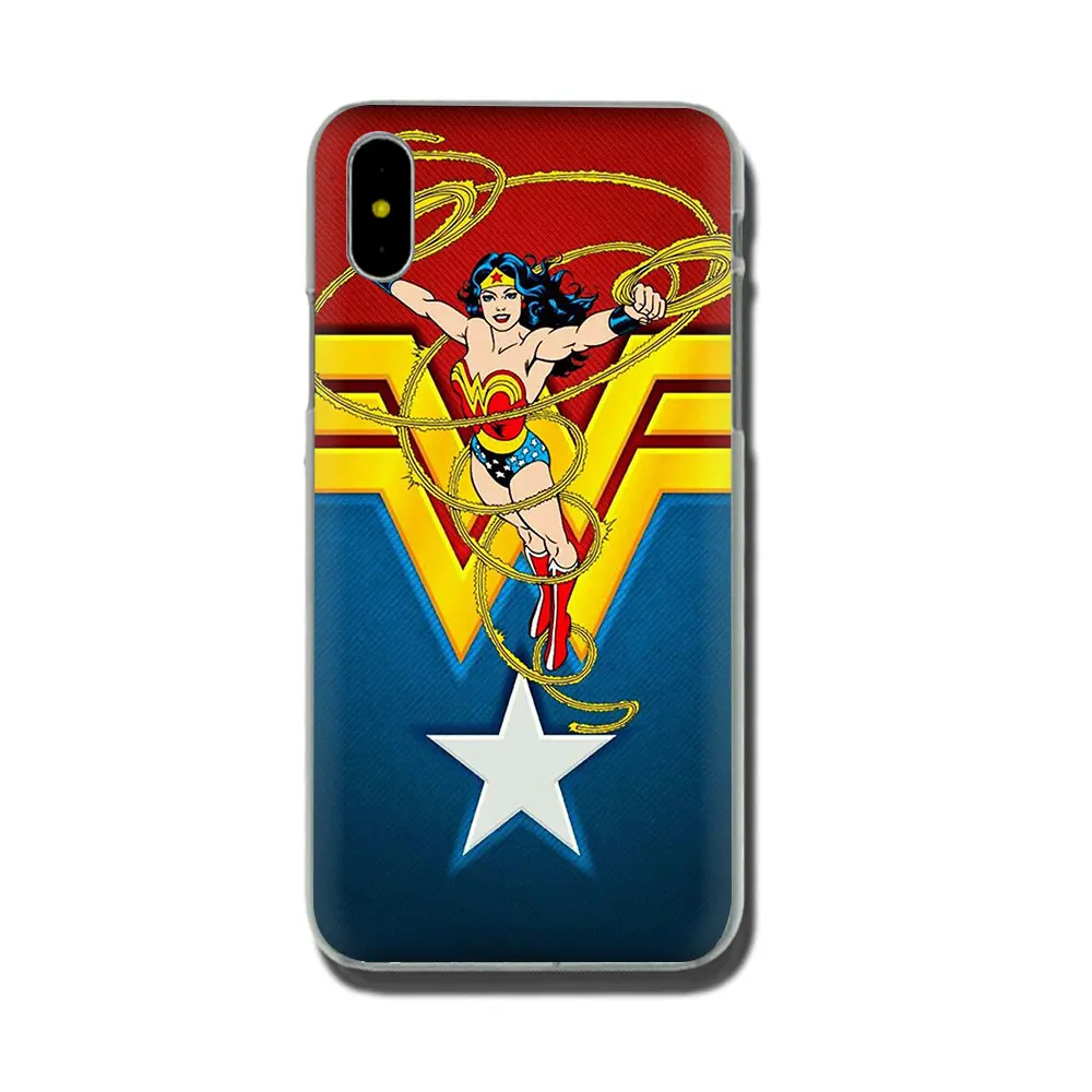 H6 EWAU логотип Чудо Женщины жесткий чехол для телефона iPhone 11 Pro 6 6S Plus 7 8 Plus X XS XR XS Max - Цвет: H6