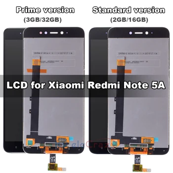 

for Xiaomi Redmi Note 5A Note5A LCD touch Assembly with frame Display Digitizer Replacement Prime Version Standard version