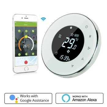 

Wifi Smart Electric Underfloor Heating Thermostat Tuya APP Remote Control Backlight Weekly LCDTouch ScreenTemperature Controller
