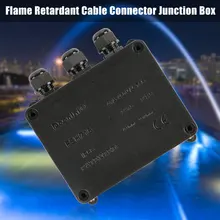Home External Wire Cable Connector Junction Box Flame Retardant Electrical Shell 3 Way Enclosure IP68 Waterproof Terminal