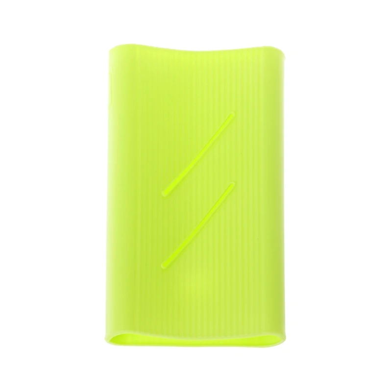 Green Для Xiaomi 2 20000 мАч Внешний аккумулятор мягкий чехол для внешнего аккумулятора силиконовый Противоскользящий защитный чехол - Color: Green