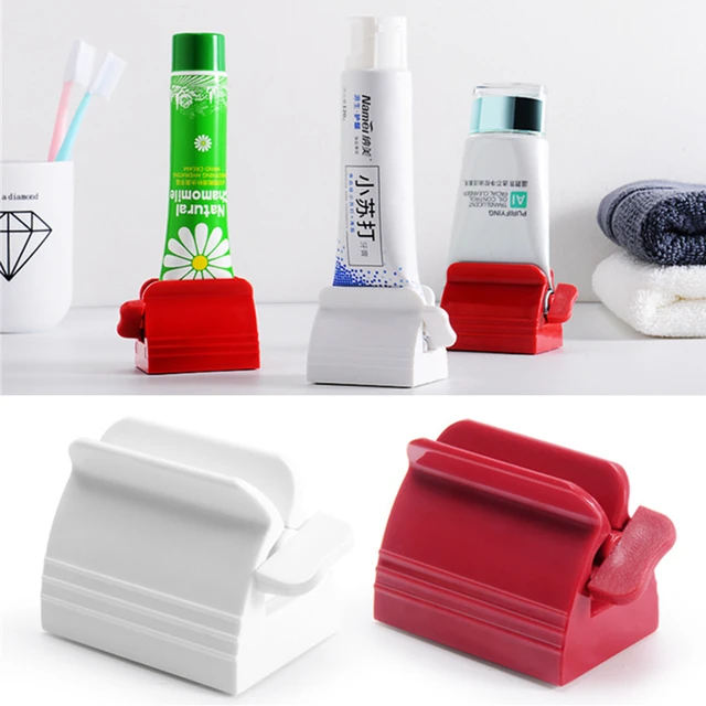 Nuovo dentifricio multifunzione spremiagrumi spremiagrumi manuale dentifricio facile Dispenser di plastica portatile set di accessori per il bagno 1